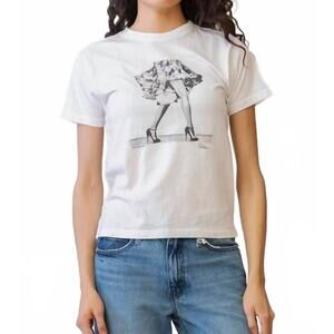 NEW CPRESS STUDIO invitation only mushie tee in worn white